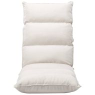 Сгъваем подов стол, кремав, текстил