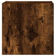 Стенни ТB шкафове 2 бр опушен дъб 40,5x30x40 см инженерно дърво