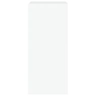 Стенен ТВ шкаф с LED осветление, бял, 30,5x35x70 см