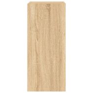 Стенен ТВ шкаф с LED осветление, сонома дъб, 30,5x35x70 см