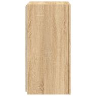 Стенен ТВ шкаф с LED осветление, сонома дъб, 30,5x35x70 см