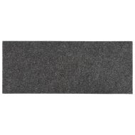 Изтривалки за стълби, самозалепващи се, 15 бр., 60x25 см, антрацит, правоъгълни