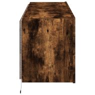 Стенни ТВ шкафове с LED лампи, 2 бр, опушен дъб, 60x35x41 см