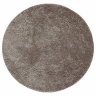Килим ISTAN с дълъг косъм, лъскава визия, сив, Ø 120 см