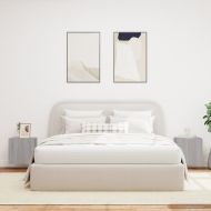Стенни ТВ шкафове с LED лампи, 2 бр, сив сонома, 40,5x35x40 см