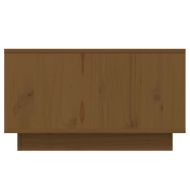 Кафе маса, меденокафява, 55x56x32 см, борово дърво масив