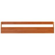 Стенни рафтове за обувки 2 бр восъчнокафяв 110x8,5x23,5 см