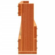 Стенни рафтове за обувки 2 бр восъчнокафяв 110x8,5x23,5 см