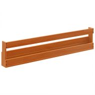 Стенни рафтове за обувки 2 бр восъчнокафяв 110x8,5x23,5 см
