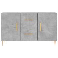 Сайдборд, бетонно сив, 100x36x60 см, инженерно дърво