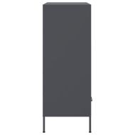 Висок шкаф, антрацит, 68x39x101,5 см, стомана