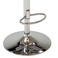 Бар табуретки, 2 бр, черни, извито дърво и изкуствена кожа