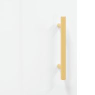 Сайдборд, бял гланц, 100x36x60 см, инженерно дърво