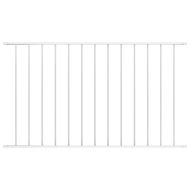 Ограден панел Woerden прахово боядисана стомана 1,7x1,17 м бял