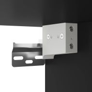 Висок шкаф, черен, 69,5x34x180 см, инженерно дърво