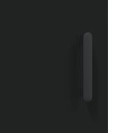 Висок шкаф, черен, 69,5x34x180 см, инженерно дърво