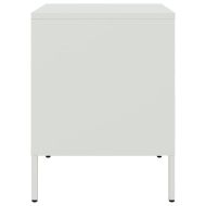 Нощно шкафче, бяло, 36x39x50,5 см, стомана