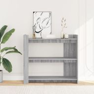 Конзолна маса, сив сонома, 100x35x90 см, инженерно дърво