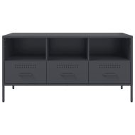 ТВ шкаф, антрацит, 100,5x39x50,5 см, стомана
