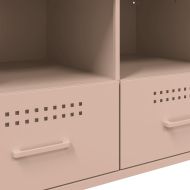 ТВ шкаф, розов, 68x39x50,5 см, стомана