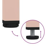 Нощно шкафче, розово, 36x39x50,5 см, стомана