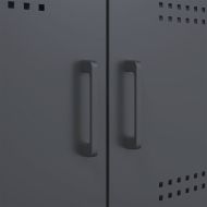 Висок шкаф, антрацит, 68x39x113 см, стомана