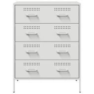 Бюфет, бял, 68x39x89 см, стомана