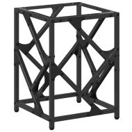 Маса за кафе с прозрачен стъклен плот 30x30x41 см стомана