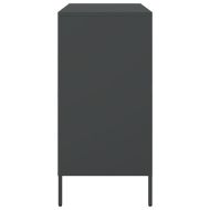 Бюфет, черен, 68x39x79 см, стомана