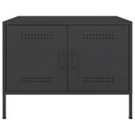 Маса за кафе, черна, 68x50x50,5 см, стомана