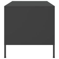 Маса за кафе, черна, 68x50x50,5 см, стомана