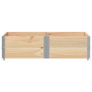 Градинска кашпа, 150x100 см, масивна борова дървесина