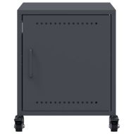 Нощно шкафче, антрацит, 36x39x43,5 см, стомана