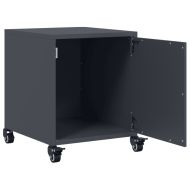 Нощно шкафче, антрацит, 36x39x43,5 см, стомана