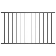 Ограден панел Woerden прахово боядисана стомана 1,7x1,17 м черен