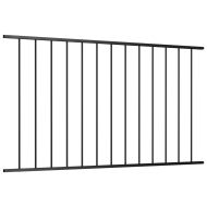 Ограден панел Woerden прахово боядисана стомана 1,7x1,17 м черен