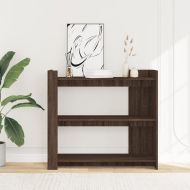 Конзолна маса, кафяв дъб, 100x35x90 см, инженерно дърво