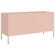 ТВ шкаф, розов, 100,5x39x50,5 см, стомана