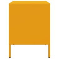 Нощни шкафчета 2 бр горчица жълто 36x39x50,5 см стомана