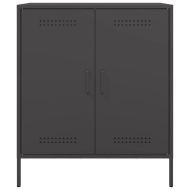 Бюфет, черен, 68x39x79 см, стомана