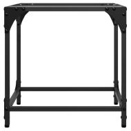 Маса за кафе с прозрачен стъклен плот 40x40x40 см стомана