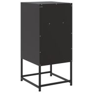 Нощни шкафчета 2 бр черен 36x39x78 см стомана