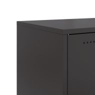 Нощни шкафчета 2 бр черен 36x39x78 см стомана