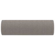 Декоративни възглавници, 2 бр, таупе, Ø15x50 см, плат