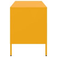 ТВ шкаф, горчица жълто, 68x39x50,5 см, стомана