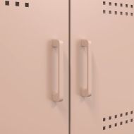 ТВ шкафове, 2 бр, розови, 68x39x50,5 см, стомана