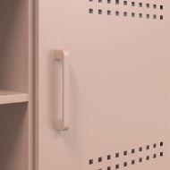 ТВ шкаф, розов, 100,5x39x50,5 см, стомана