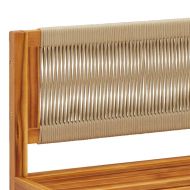 Градински дивани ъглови с възглавници, 2 бр., дърво, акация и въже