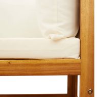 Градински дивани ъглови с възглавници, 2 бр., дърво, акация и въже