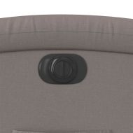 Електрически реклайнер стол, таупе, текстил